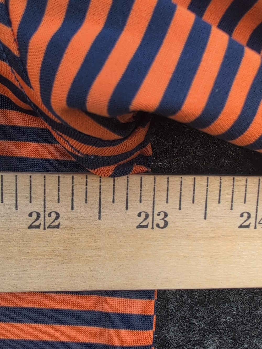 Rhoback Birdie Striped Shirt Mens Large Orange Blue Performance Stretch Polo - Picture 7 of 8